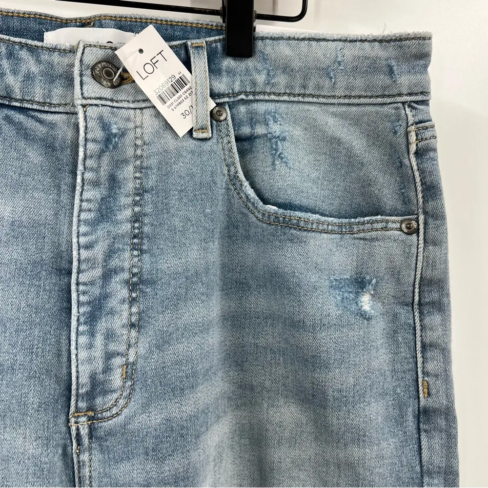 LOFT High Rise Curvy Slim Flare Jeans - Image 6