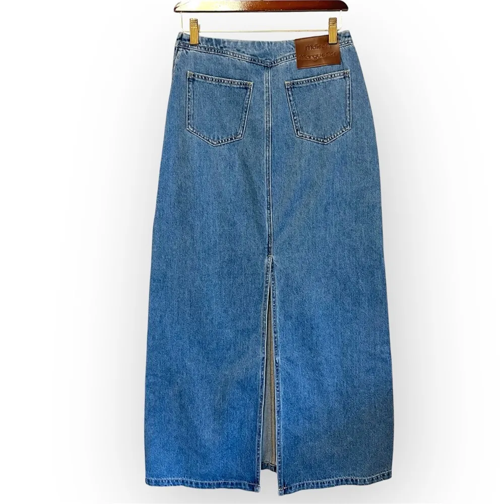 Maison Marguerite denim maxi skirt, medium wash, size M Blue - Image 8