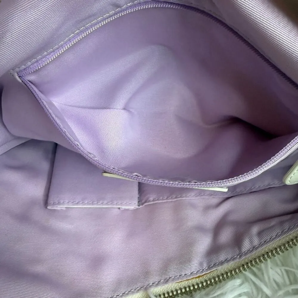 RARE! Coach Vintage Chelsea Tweed Hobo In Sequin Tea Rose Hobo Shoulder Bag - Image 7