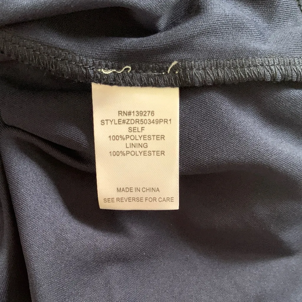 DR2 Nordstrom Rack Women’s Aqua Blue Floral Dress Drawstring Waist with Pockets Size M - Image 8