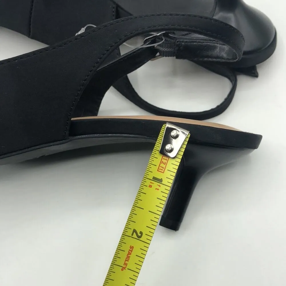 BCBGENERATION  Women's Kitten Heel Pointed Toe Slingback Bow Heels  Sz 7 - Image 10