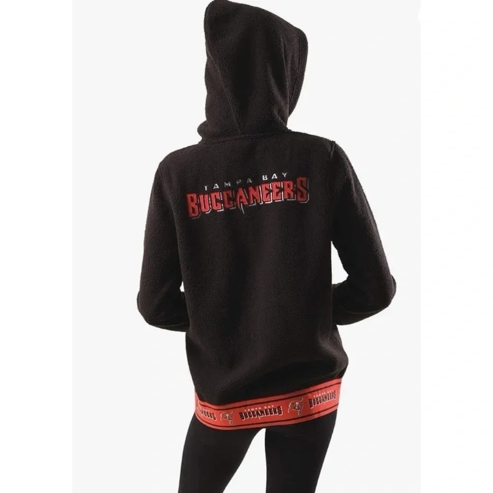 Ultra Game NFL Tampa Bay Buccaneers Zip Up Sherpa Jacket Size XL - Image 2