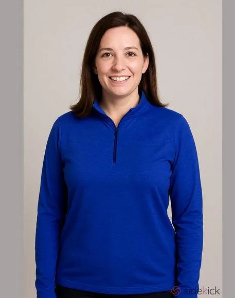 Ideology Womens Essential Half-Zip Performance Pullover Sweatshirt Purple - Image 1