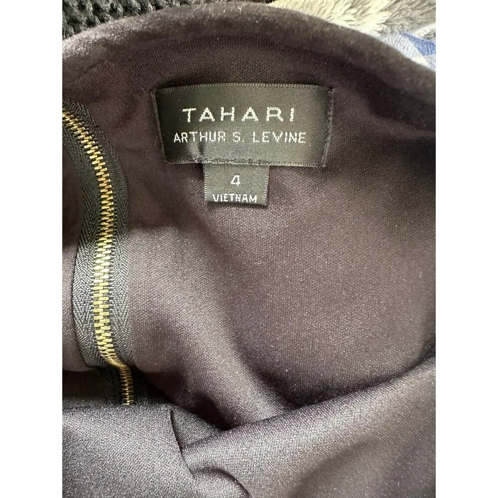 Tahari By ASL Women's Southwestern Aztec Geometric Back Zip Sweater Dress 4 - Image 4