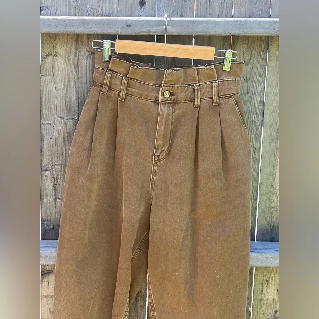 Zara Women’s Brown Paperbag pants - Image 5