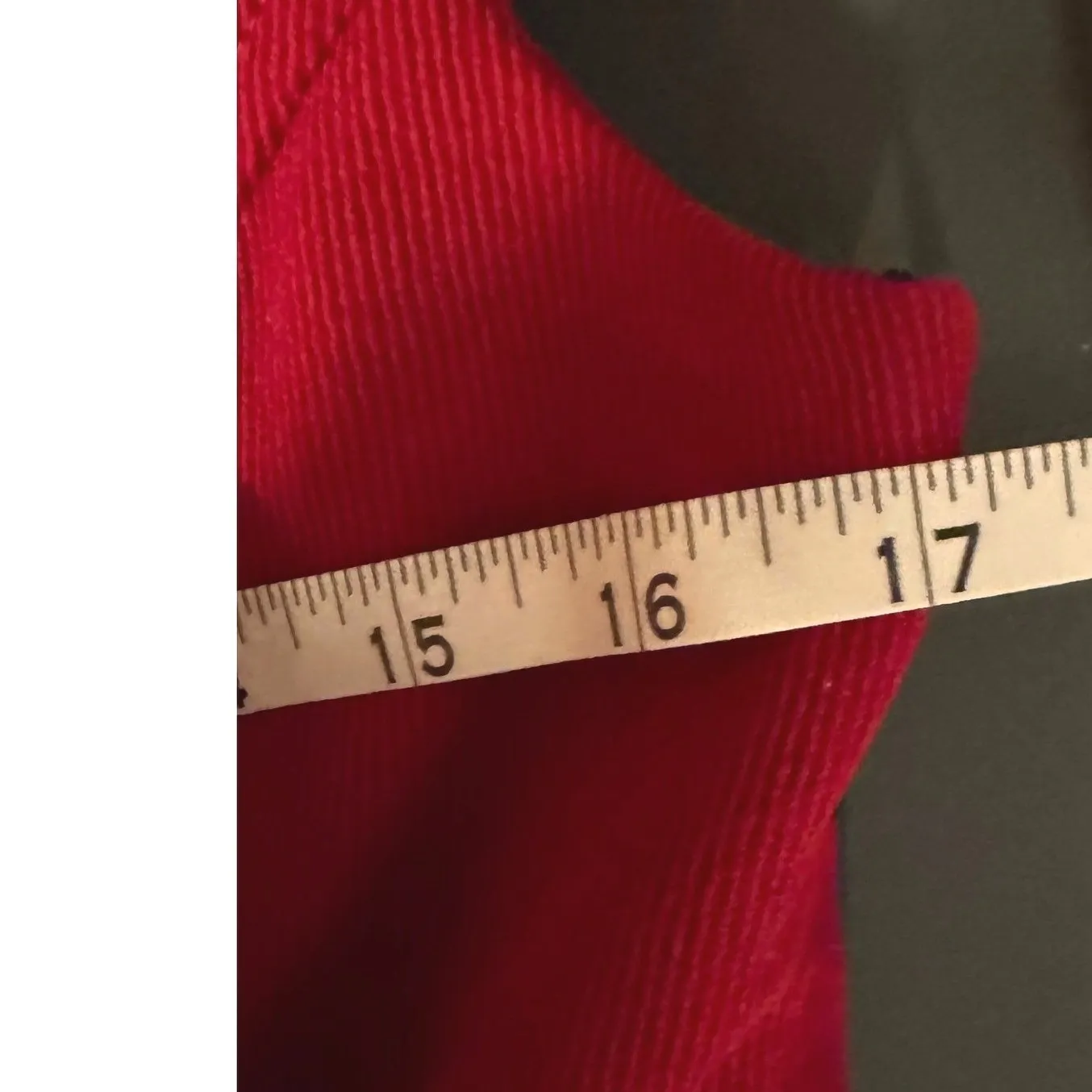 Vintage 90s BCBGMAXAZRIA Timeless Micro Ribbed Sheath Dress Made in USA Size 6 Red - Image 9