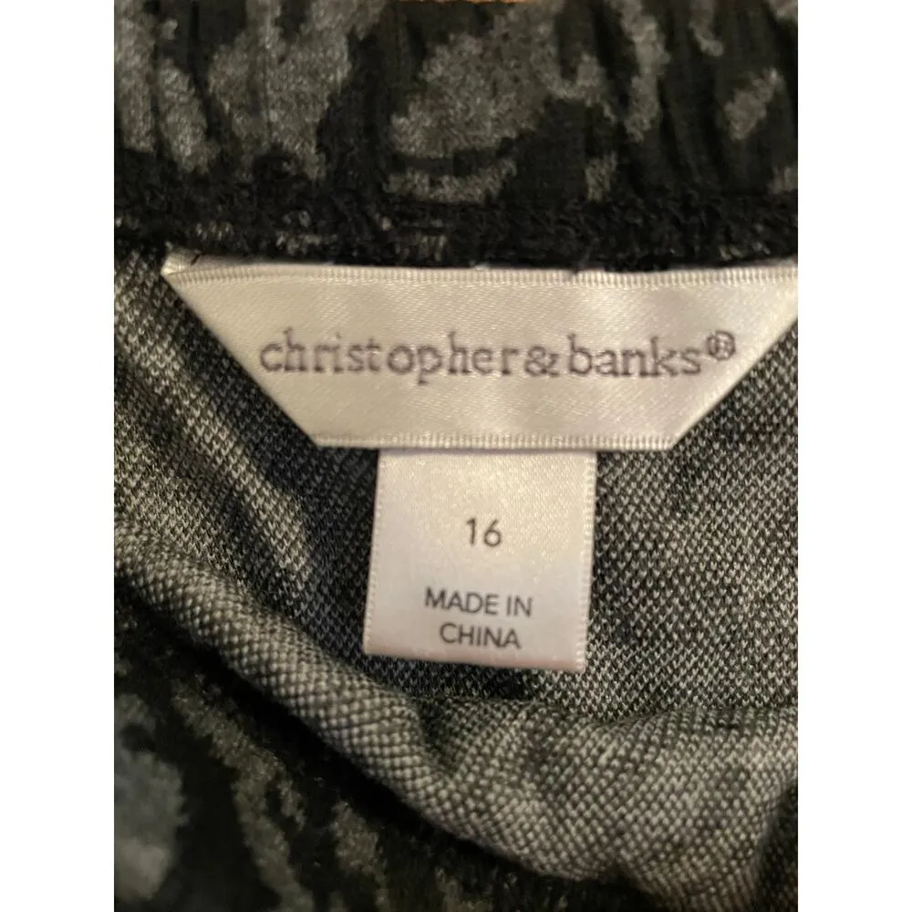 Christopher & Banks Zebra Print Pull-on Midi Skirt size 16 - Image 2