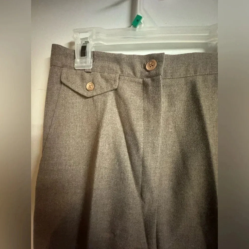 Vintage juniors Smart parts pleated front pants size 9 grey business casual work Gray - Image 3
