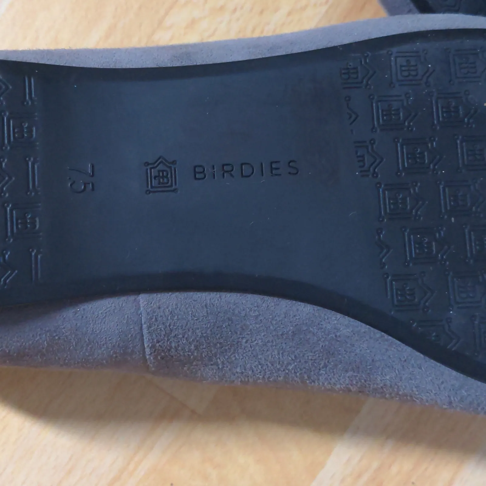 Birdies The Starling Gray Sueded Flats Smoking Slipper Loafer 7.5 - Image 12