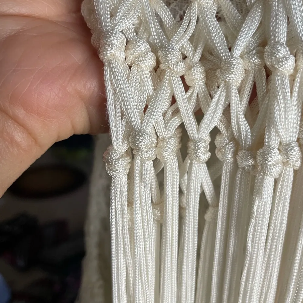 Women’s American Rag Lace Cover Up Cardigan With Fringe, Size Small Medium S/M - Image 7