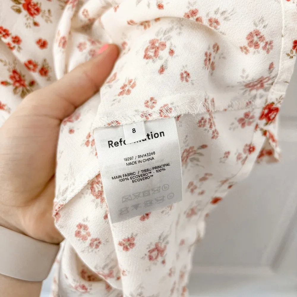 Reformation Bisque Floral Dress Colette - Image 6