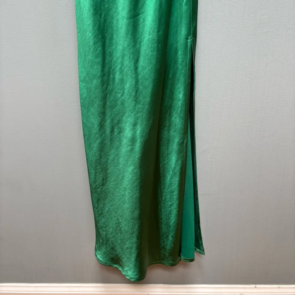 SLA The Label Green Fiji Satin Midi Dress XL - Image 6