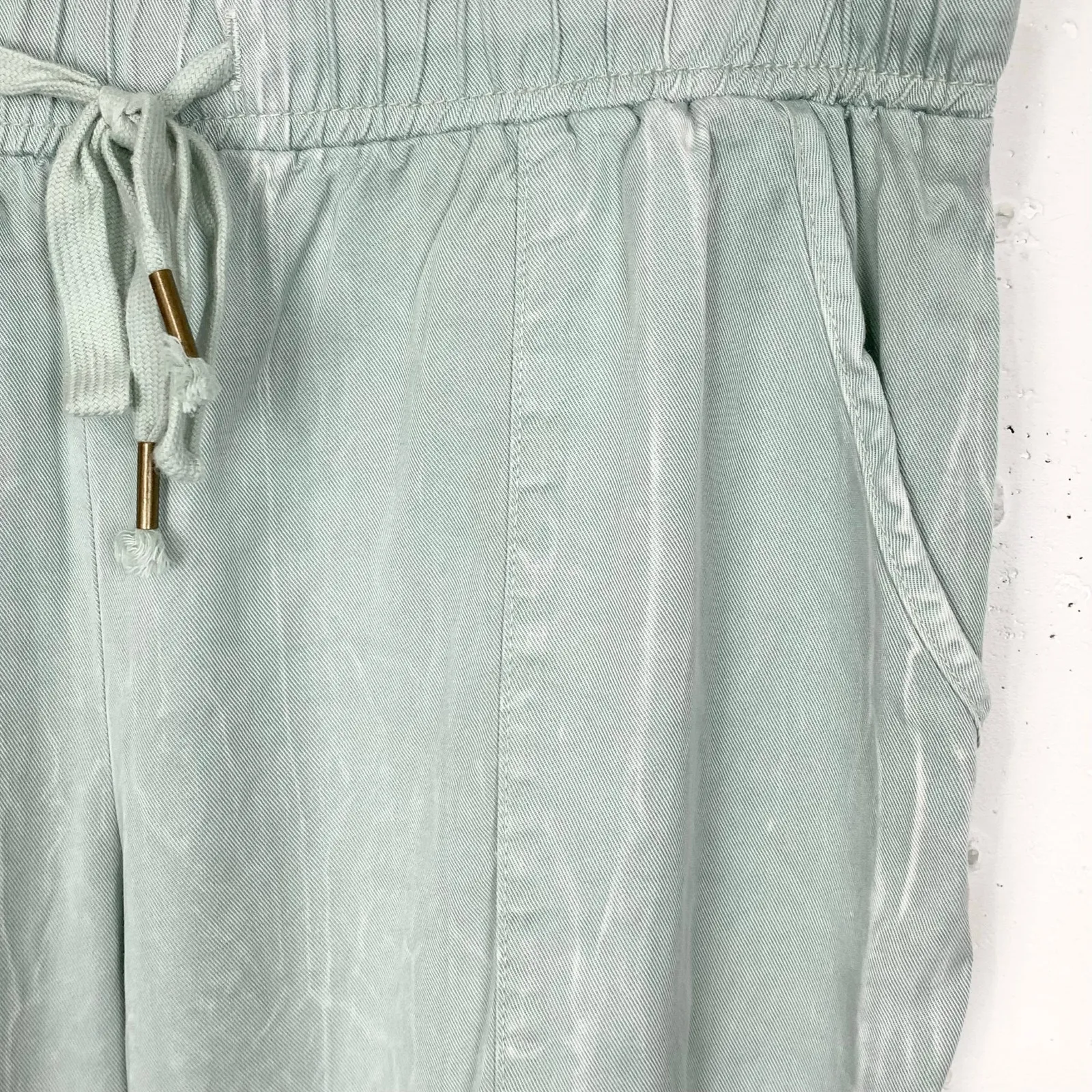 Young Fabulous & Broke Women Tie Dye Tencel Pants Pull On Green Mint Size Medium - Image 7