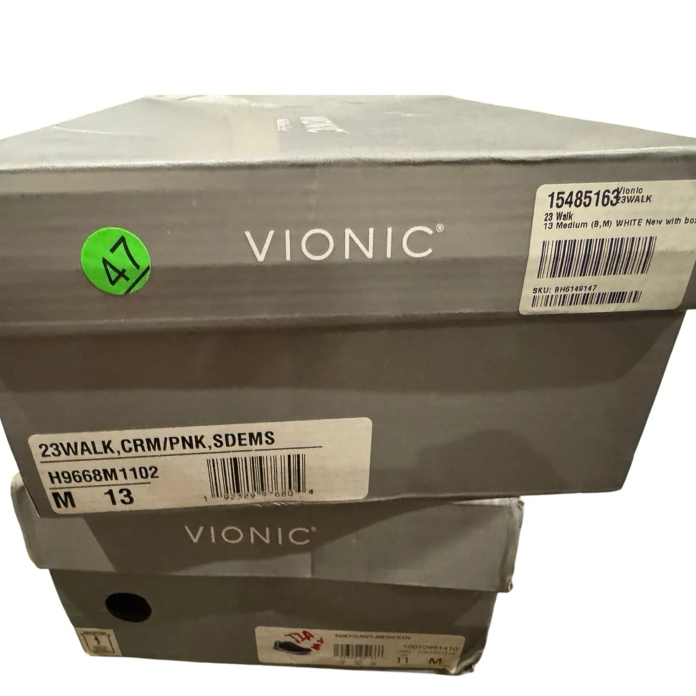 VIONIC 23 Walk Sneakers in Cream and Pink Size US Womens 13 / Eur 45 New in Box - Image 9