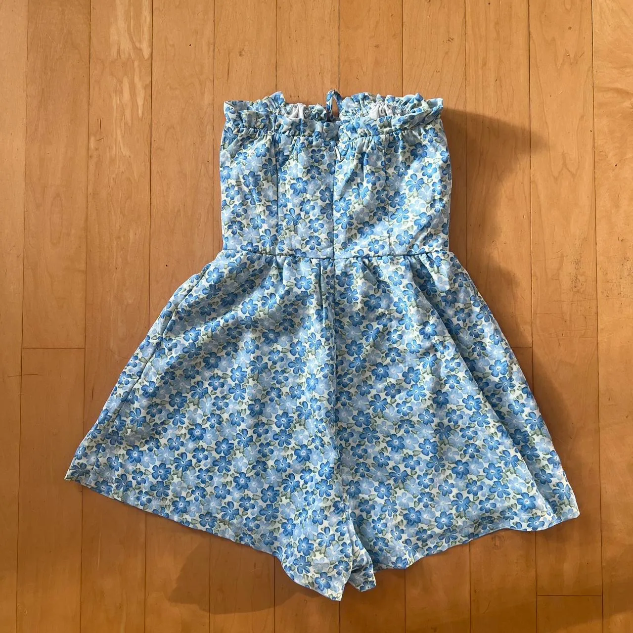 Julita blue floral romper - Image 3