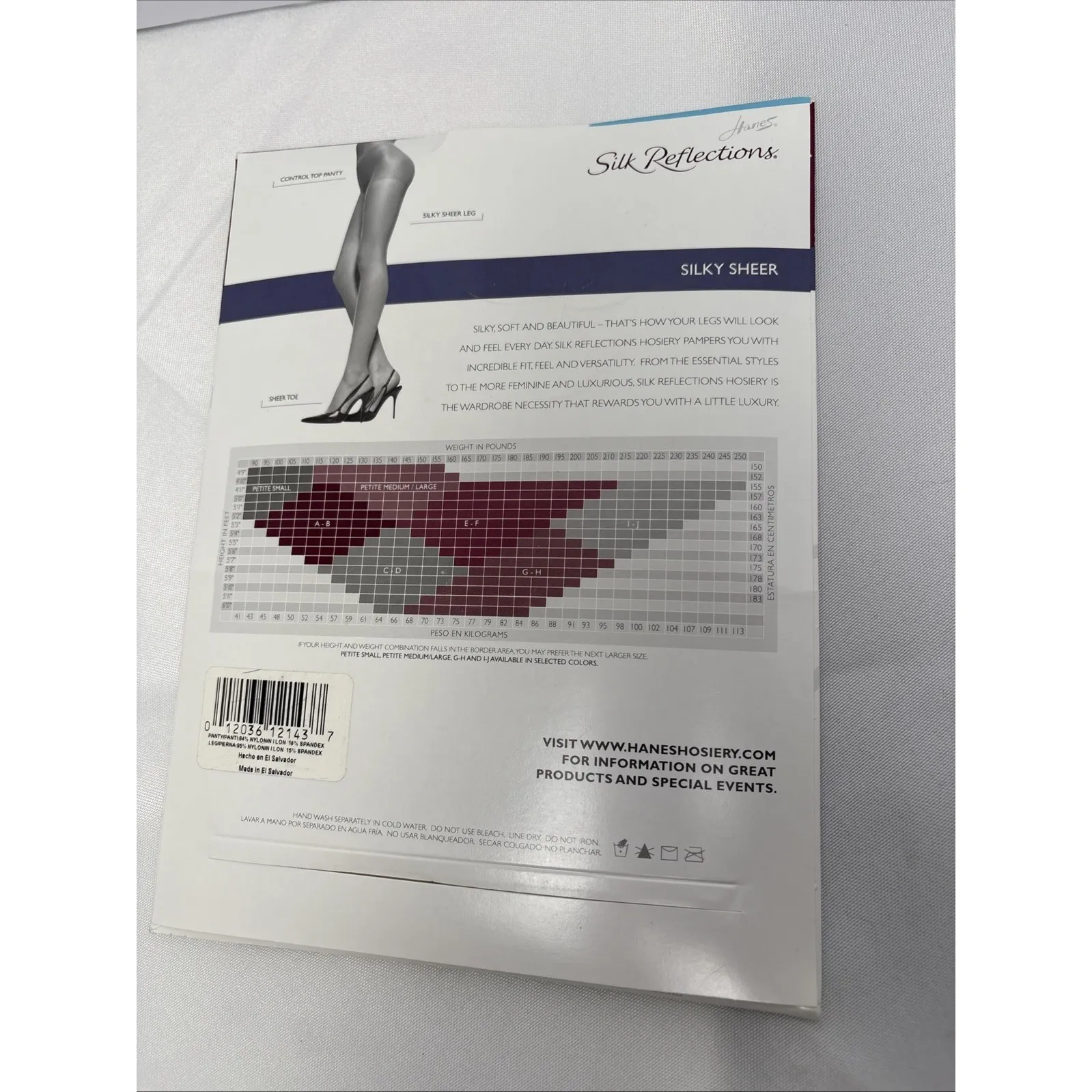 Hanes Silk Reflections Size‎ EF PEARL Silky Sheer Control Top Pantyhose NEW - Image 5