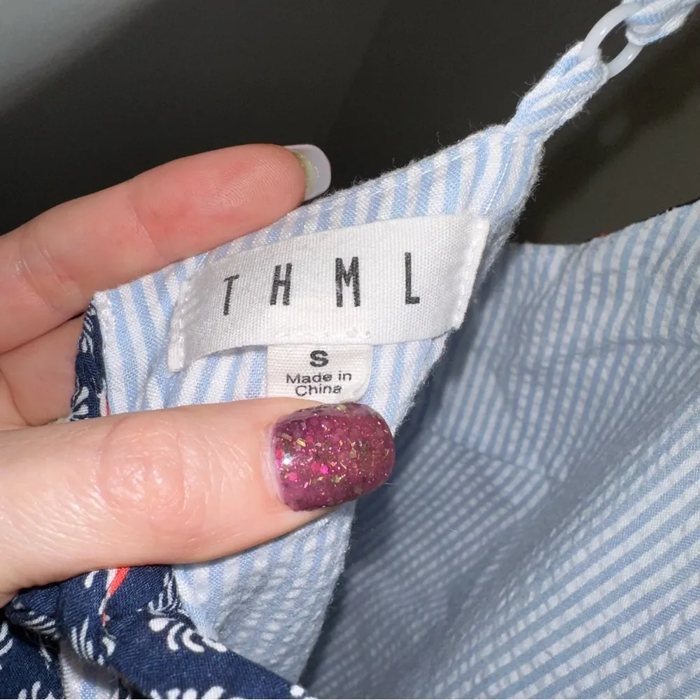 THML Kalere Embroidered Detail Cotton Top - Image 5