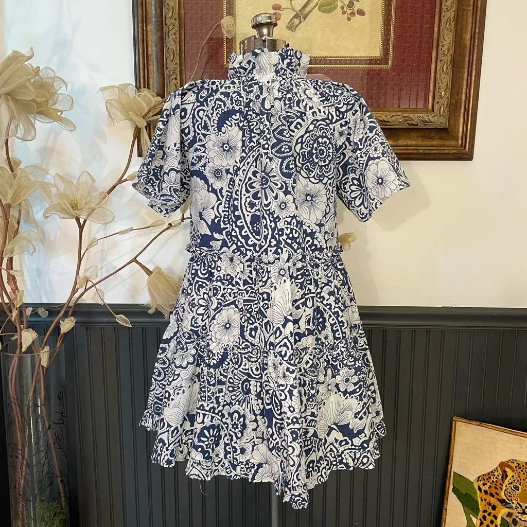 Hyacinth House Tuckernuck Thea Tiered Floral Mini Dress - Image 8