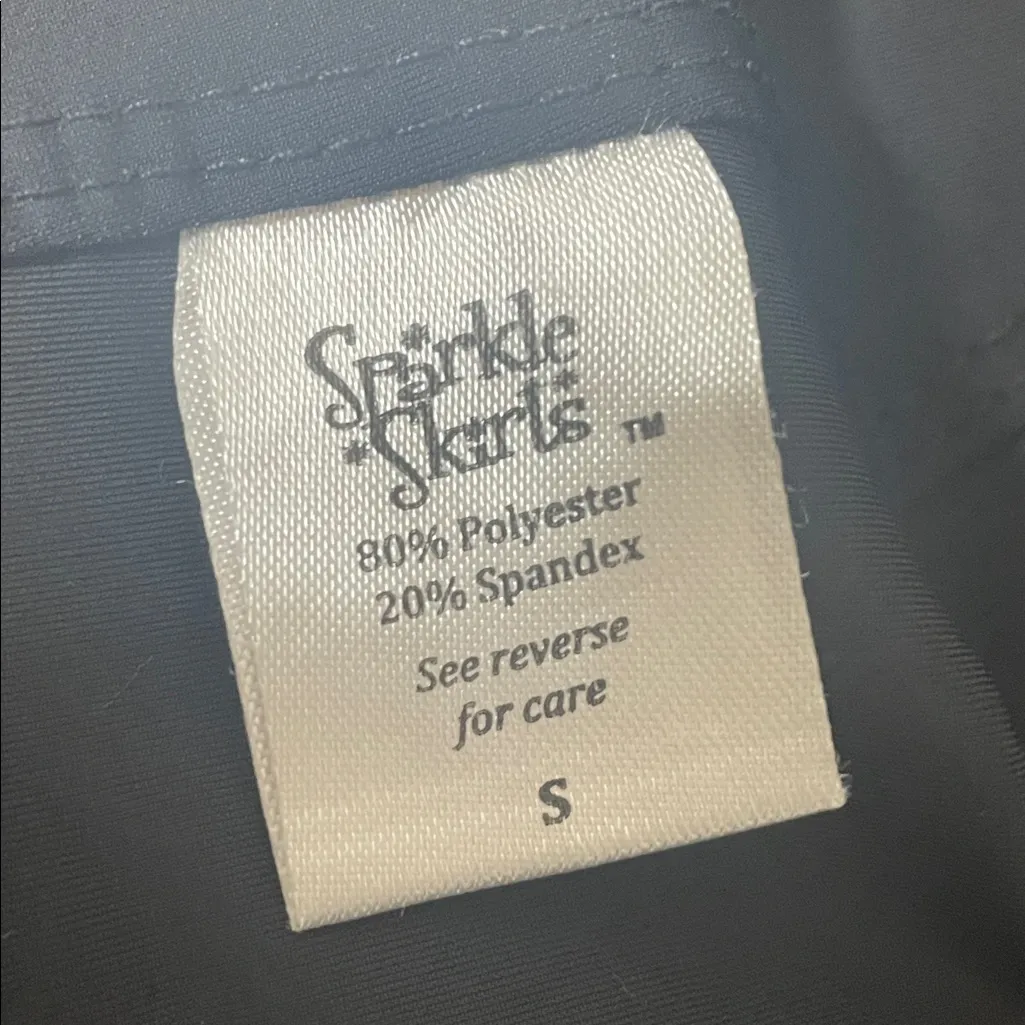 Sparkle Skirt Swing Skirt/Skort size Small Black - Image 5