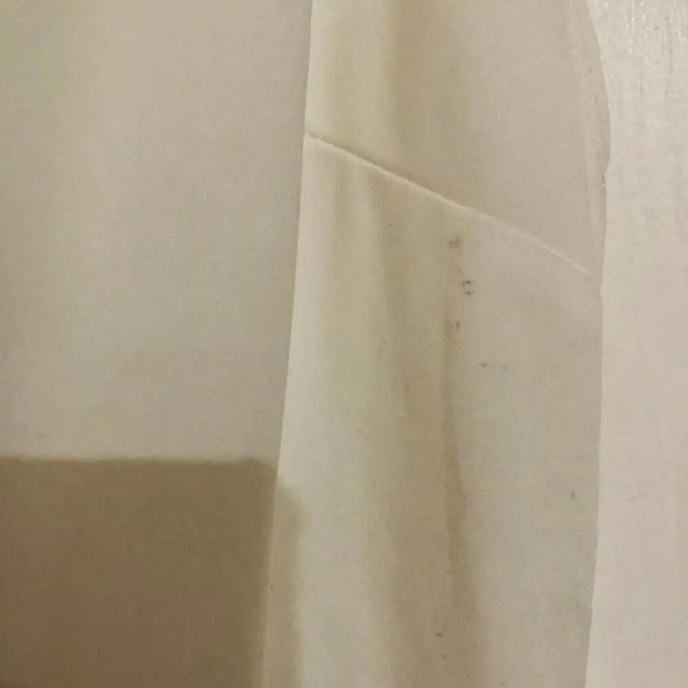 Women's One Shoulder‎ Jumpsuit Ruffle Flutter Sleeve Crew Neck White Size Medium - Image 4