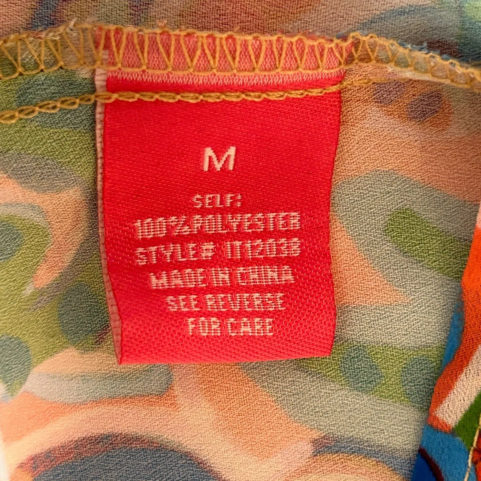 FLYING TOMATO My Happy Place Woven Top Multicolor Paisley Wrap Convertible Sz‎ M - Image 5