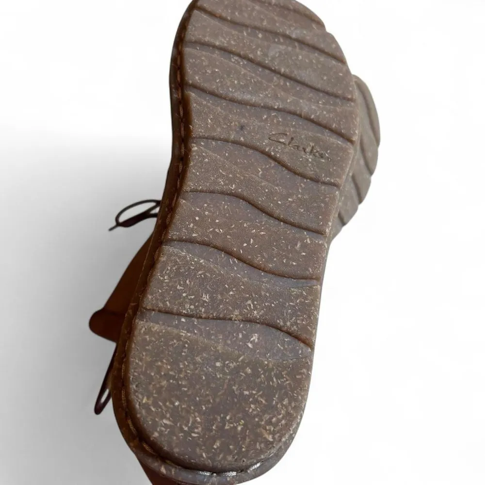 Clarks Tamitha Key Burgundy Suede Leather Chukka Boots | Women’s 7 - Image 5