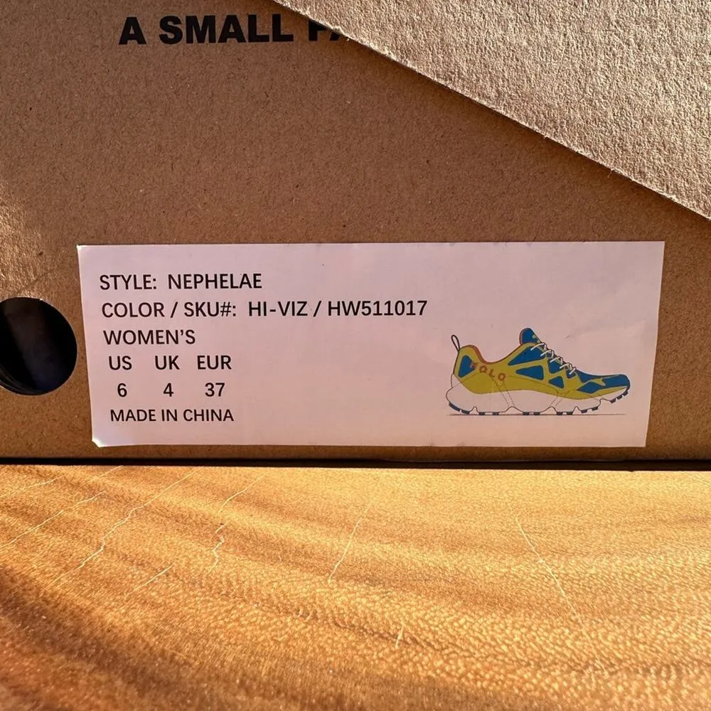 HOLO FOOTWEAR Nephelae Sustainable Trail Running Shoes Sneakers Women’s Size 6 Yellow - Image 8