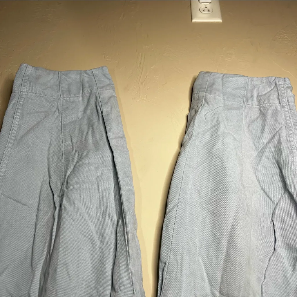 Everlane The Utility Pant Buttersoft Chambray Blue Tencel Tapered Leg Pants - Image 7