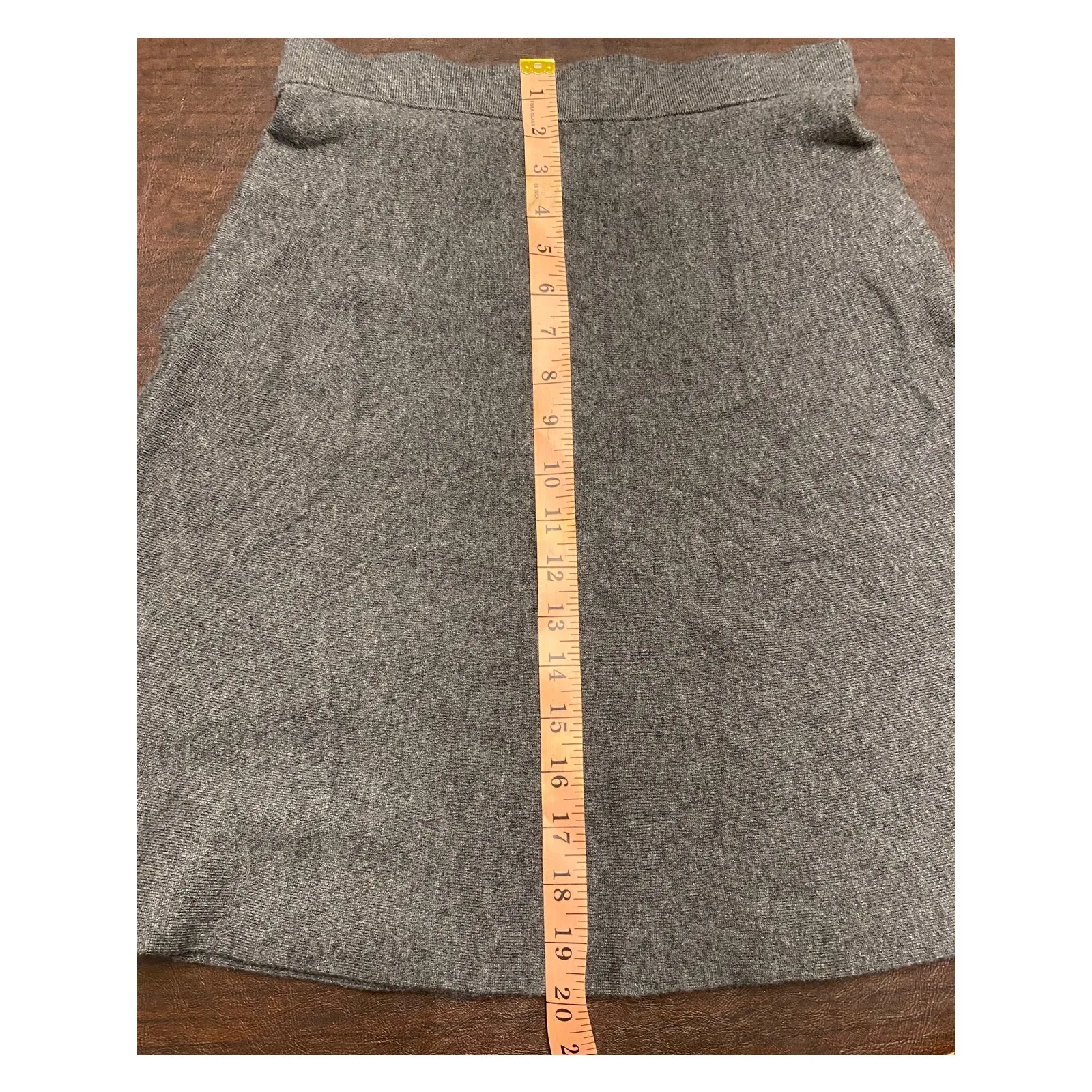Ann Taylor Gray A-line Cotton Blend Skirt Size XS Office Academia‎ Closet Staple - Image 4