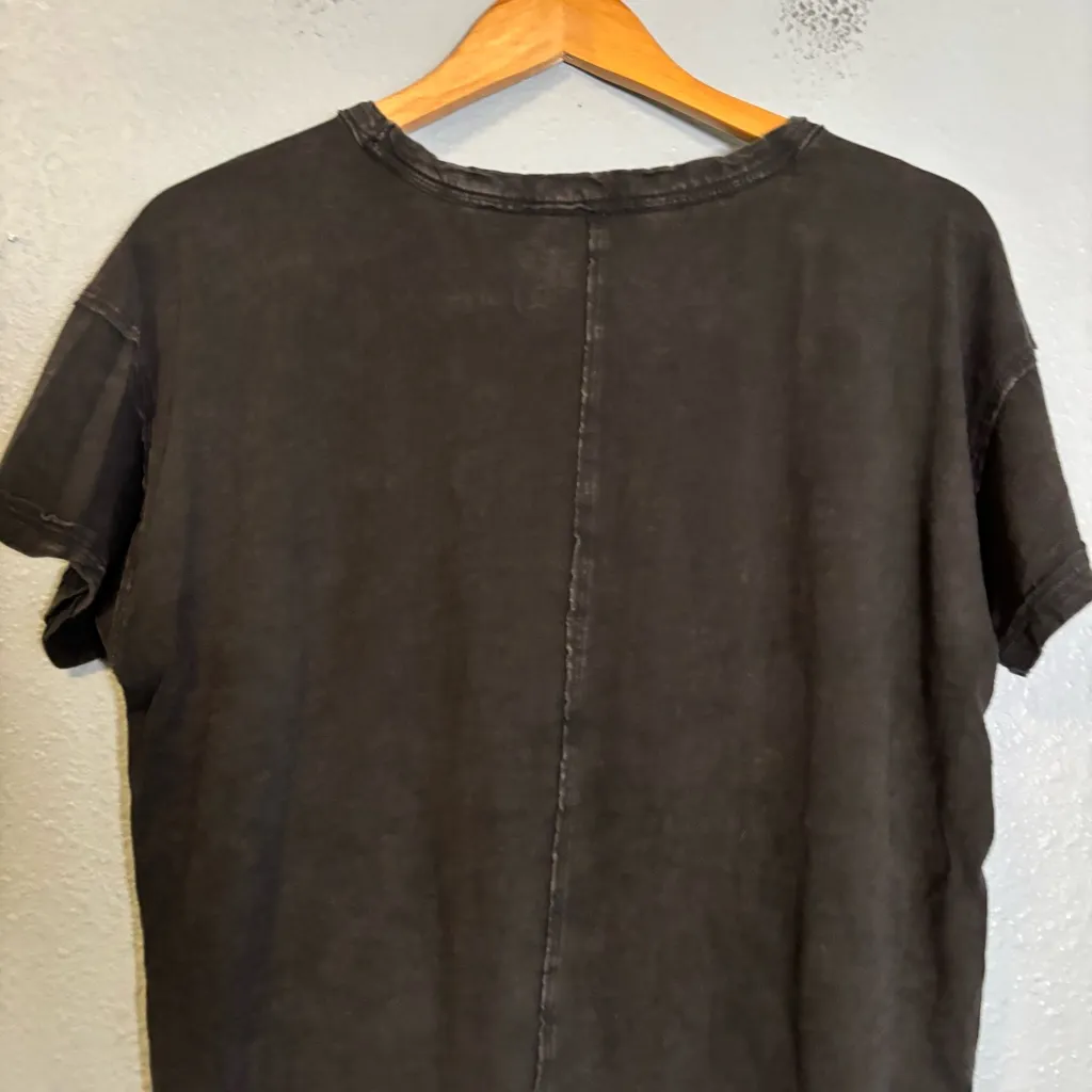 Anthropologie Pilcro Perfect Oversized T-Shirt Carbon Grey Black Size‎ XS Boho - Image 10