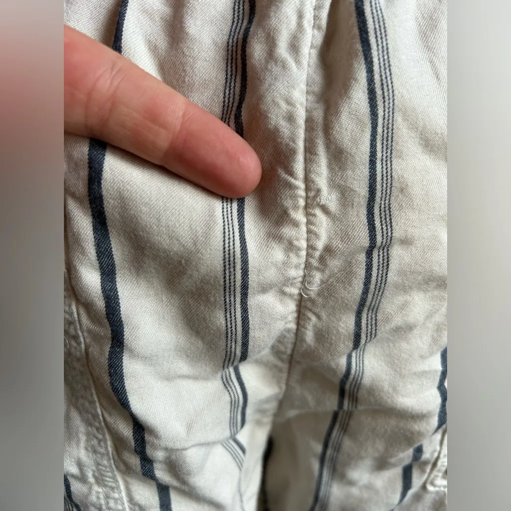 O’Neill Beige Fran Striped Shorts Beach Pull on Drawstring | Women’s M - Image 12