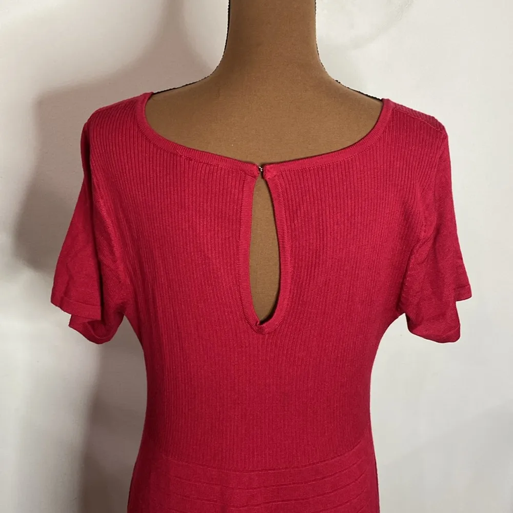 Torrid  Mini Sweater Skater Dress in red size 2X - Image 7