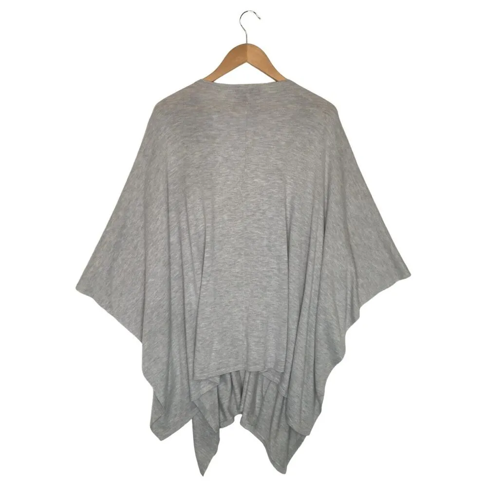 Lane Bryant Sweater Womens One Size Knit Shrug Asymmetric Open Front Gray - Image 2
