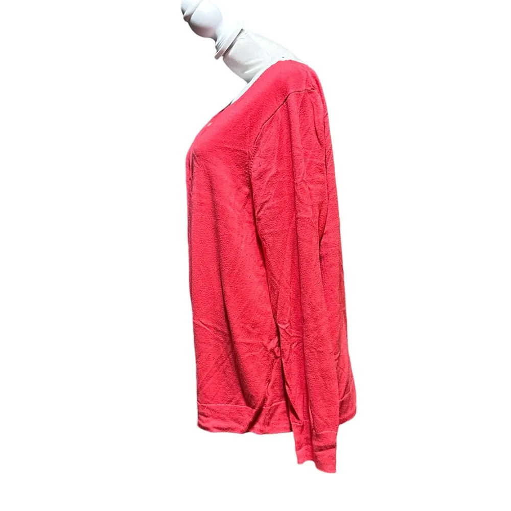 Old Navy women's size 2XL Salmon knit cardigan - Image 3