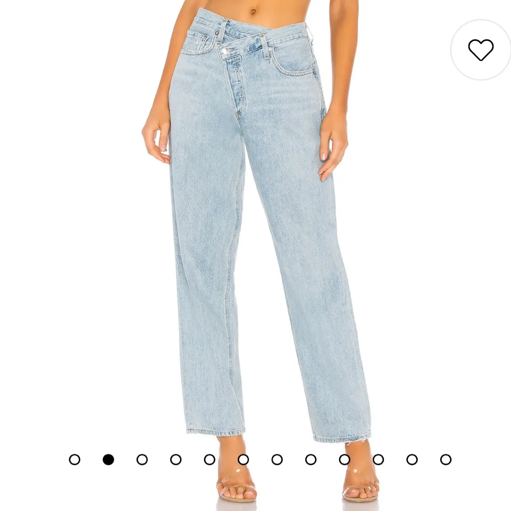 AGOLDE criss cross upsized jean in suburbia - Image 5