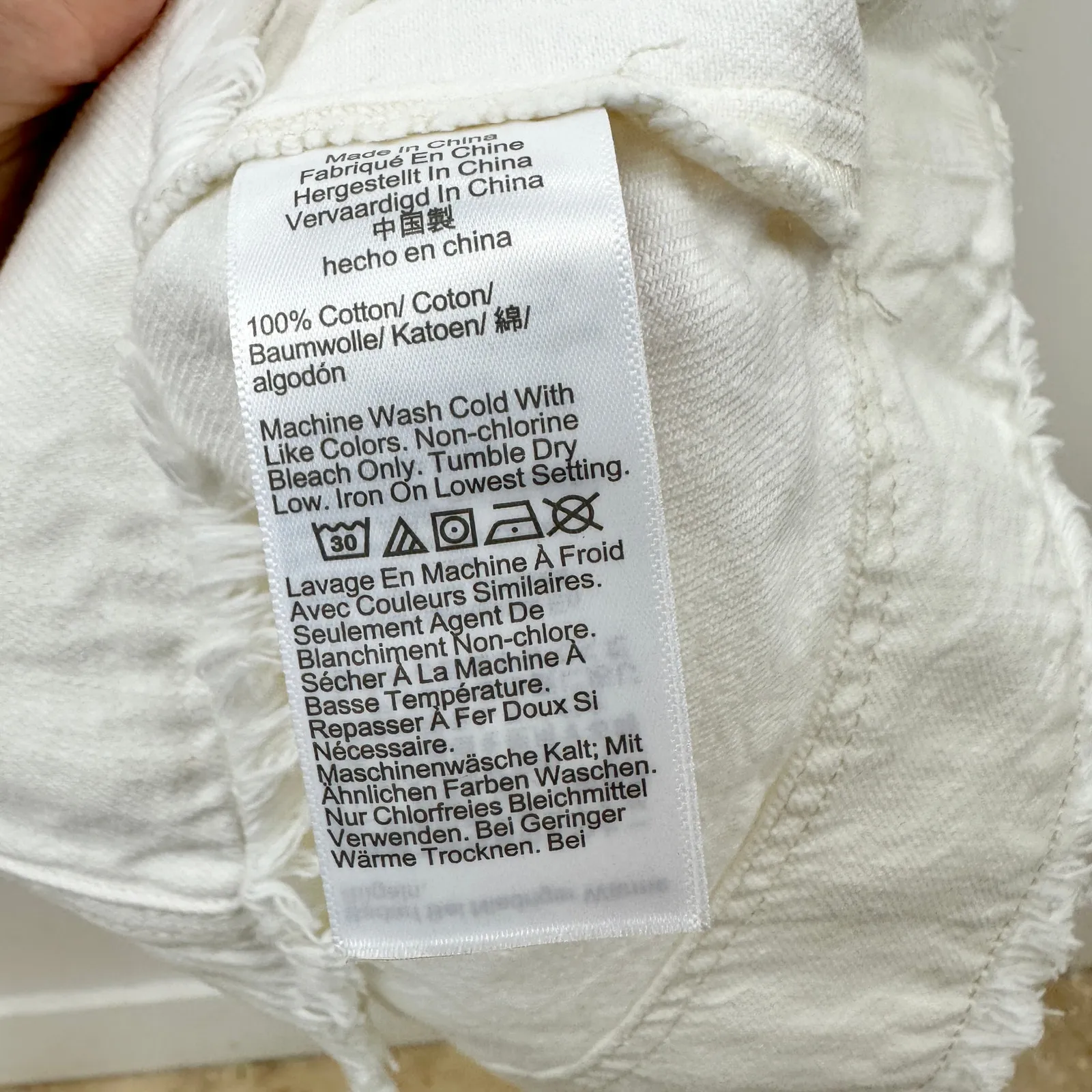 Madewell Denim Scoopneck Midi Dress Pure White Wash A Line Minimalist Medium NWT - Image 9