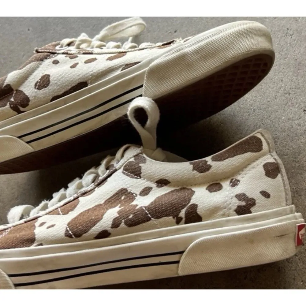 Vans Sid DX Anaheim Factory free range Cow Print Canvas Shoes Mens 8 Women’s 9.5 - Image 3