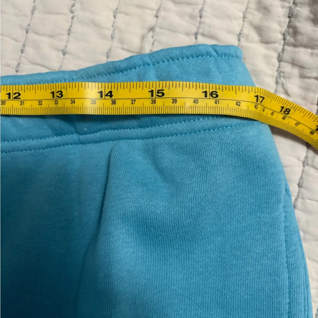 Nia Teal Athletic Sweat Shorts Size Large NWT Blue - Image 4