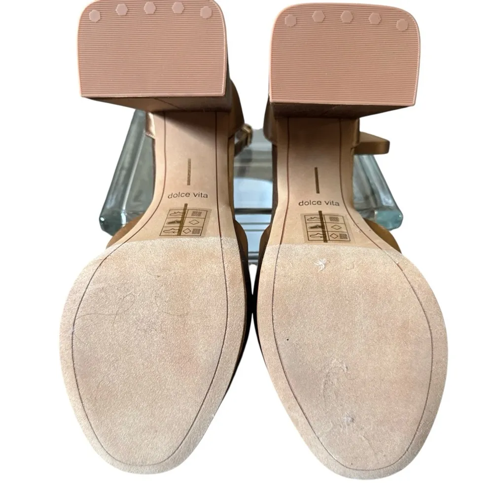 Dolce Vita Mid Brown Pandro Heels Size 7 - Image 5