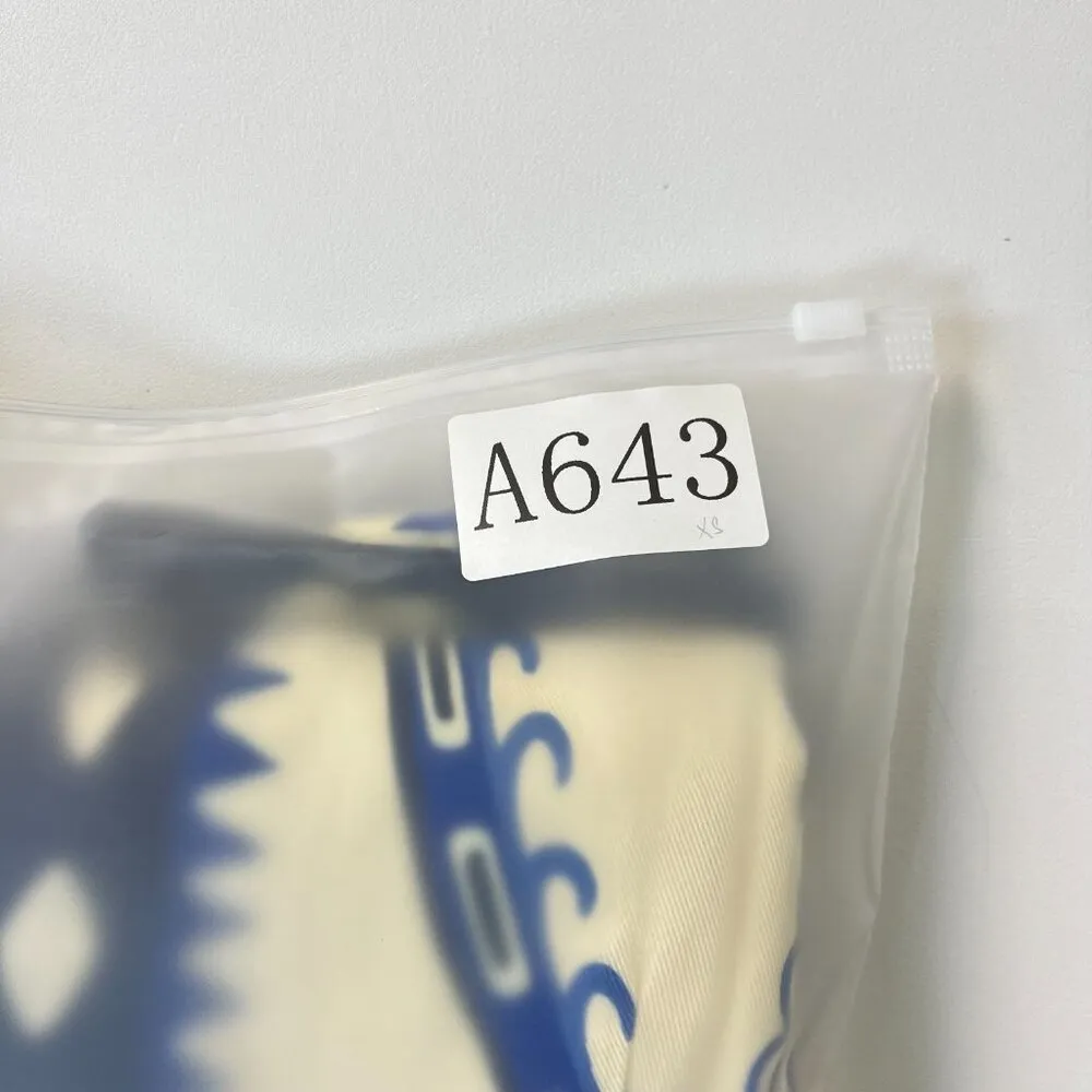 NWOT Farm Rio Anthropologie Long-Sleeve Blazer Dress Blue Size XS - Image 15