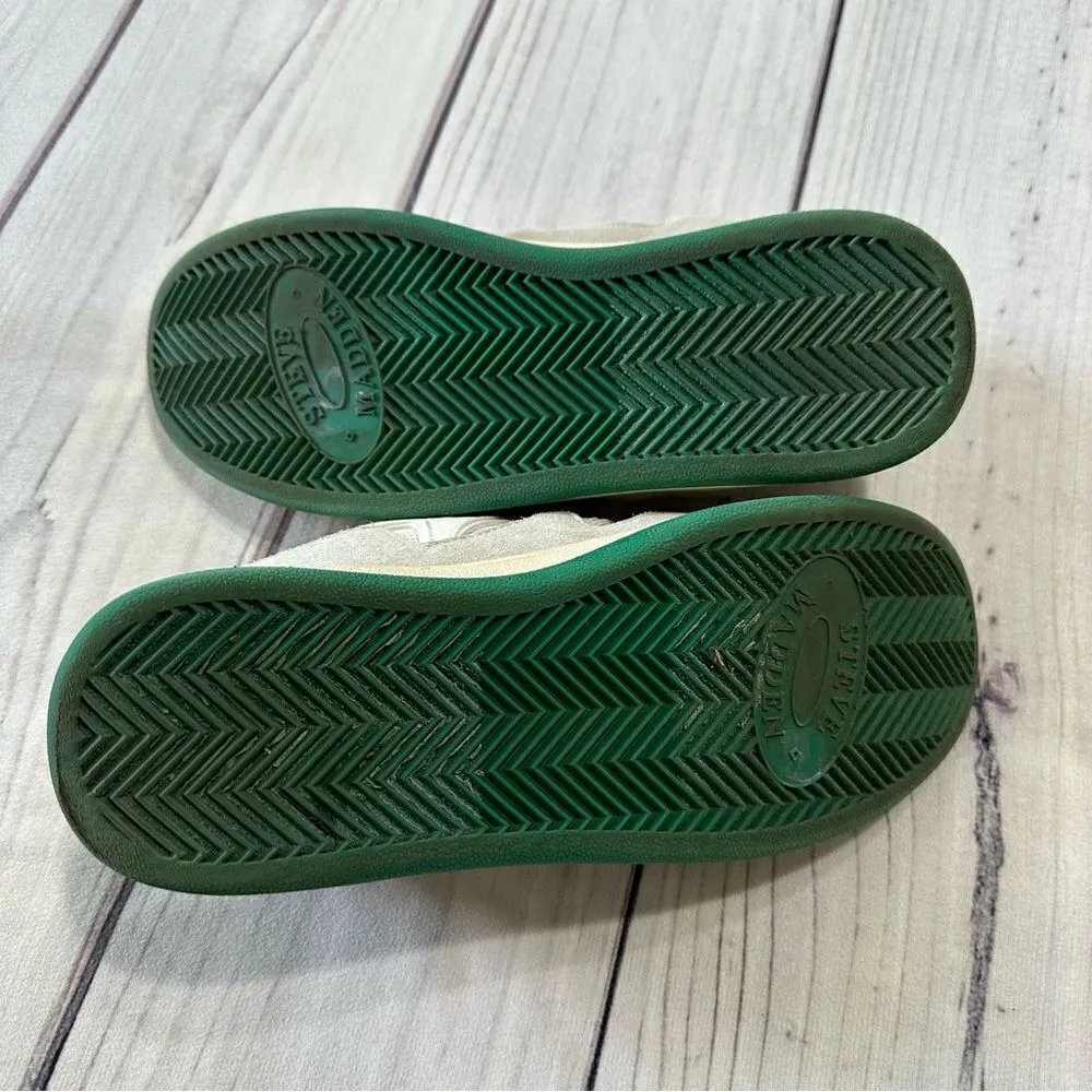 Steve Madden Roaring Platform White/Green Double-Laced Fashion Sneakers size 10 - Image 4