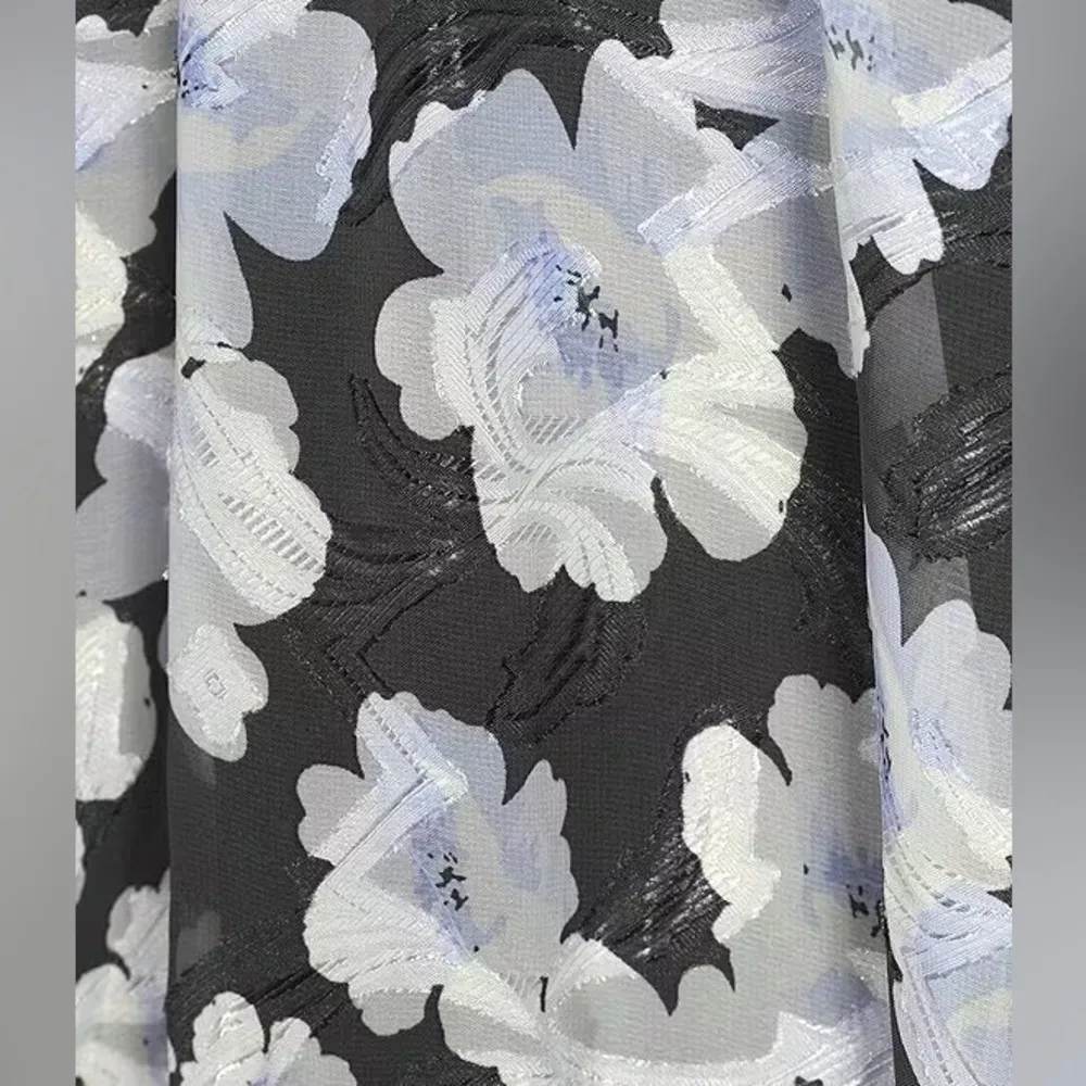 En Saison Teagan Babydoll Mini Dress in Black Multi - Image 9