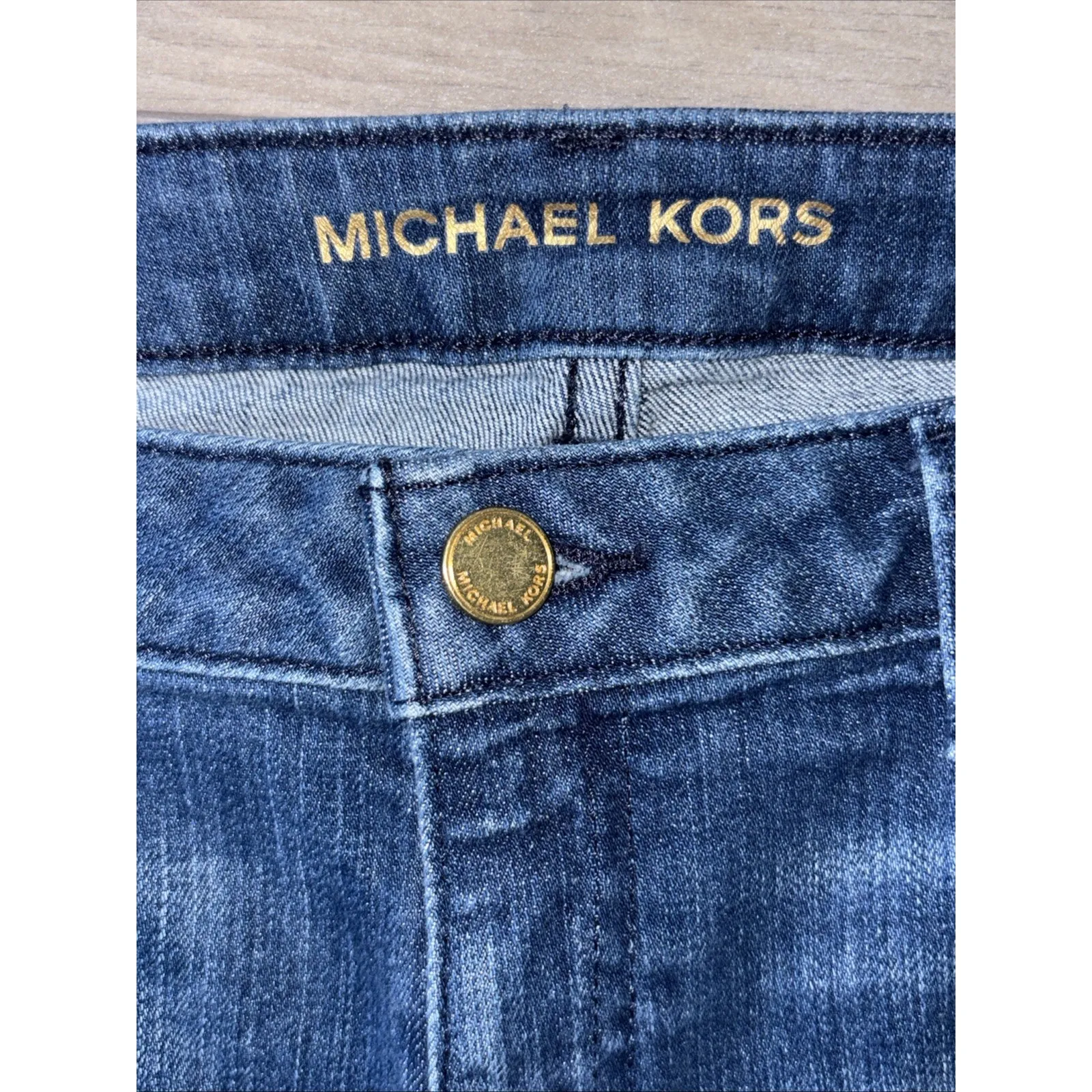 Michael Kors Skinny Jeans Dark Wash Woman Denim Size 6 - Image 11