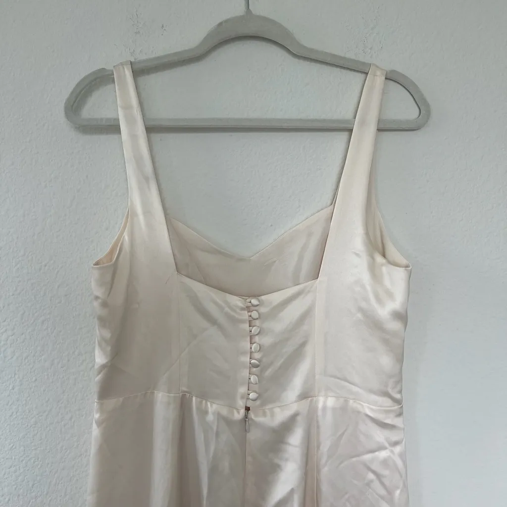 New Reformation Payton Satin Maxi Dress in Fior de Latte (Cream), New with Tags - Image 9