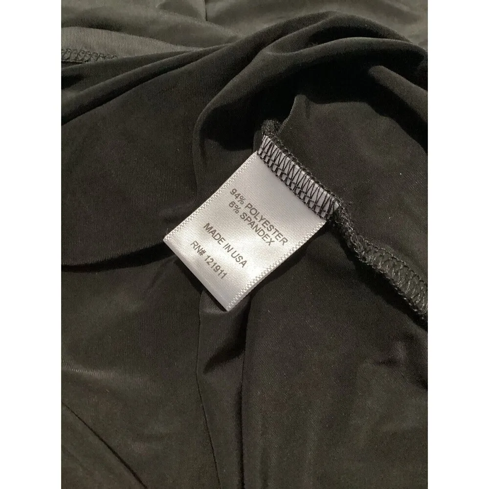 LNA Black Cannon Top Ruched Long Sleeves XS - Image 8