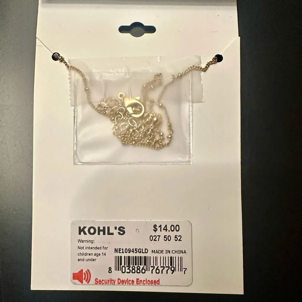 New Apt.9 Gold Bar Necklace 16” +3” extender. Brand new in package with Tag - Image 3