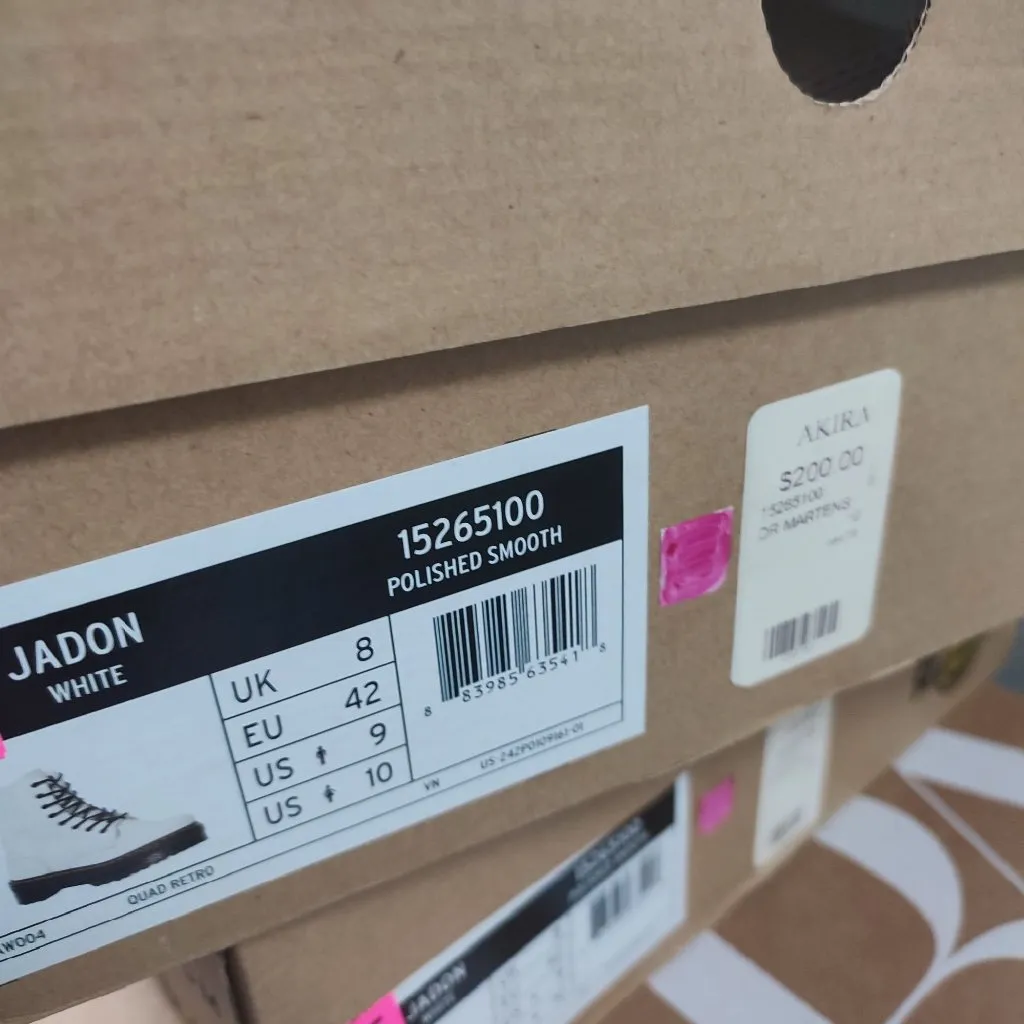NEW Jadon Boot Dr. Martens size 9 M 10 W white - Image 10