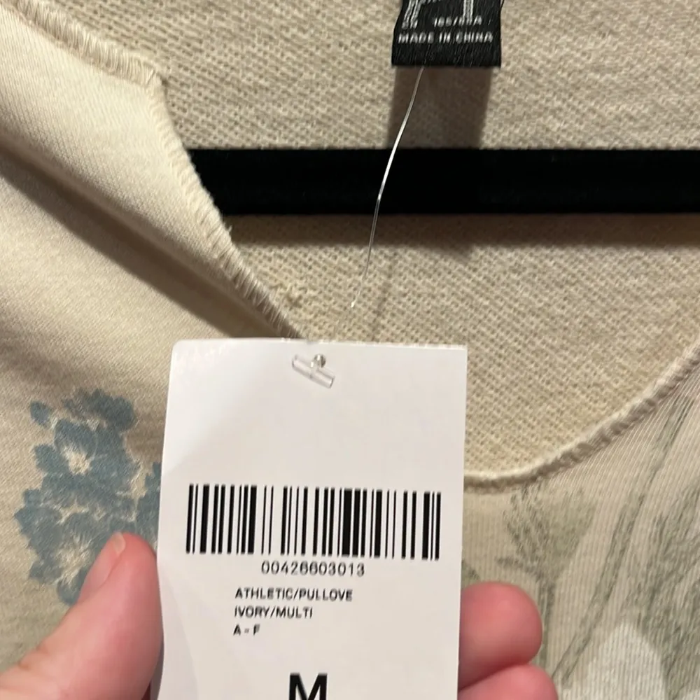 New Forever 21 Floral Graphic Split-Neck Pullover NWT Size Medium Boho - Image 5