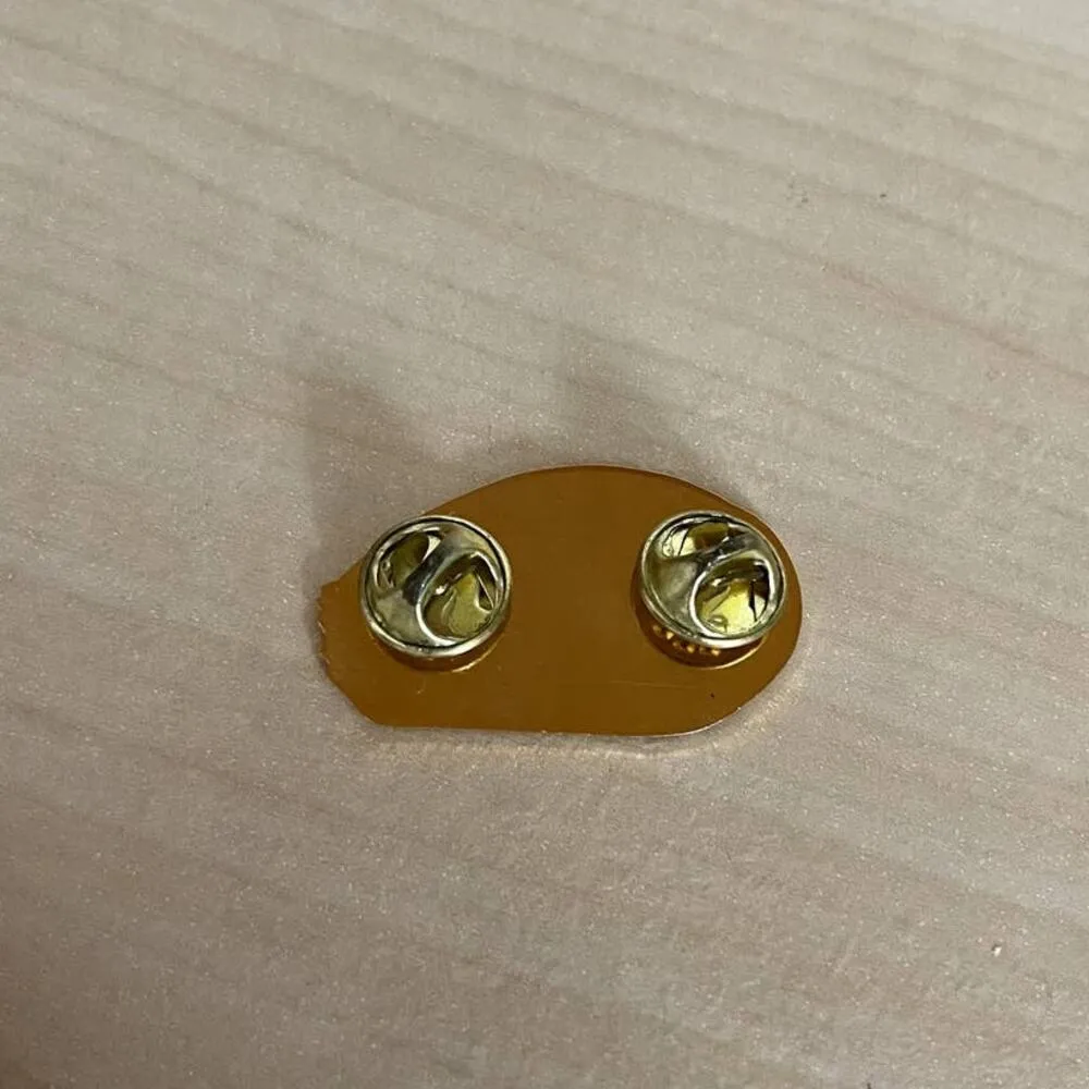 NWOT Vintage Y2K Surfer Surf Pin Norbert JVCIC 2000 Catch A Wave Blue & Gold - Image 5