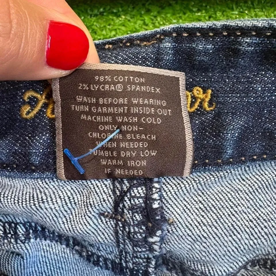 Ann Taylor Size 4 Y2K Modern Fit Lindsay Waist Denim Capri Low Rise Dark‎ Wash - Image 6